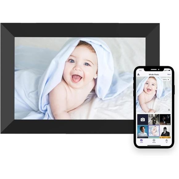 10.1 Inch Smart Digital Picture Frame w/ 1280x800 IPS Touch Screen, Auto-Rotate